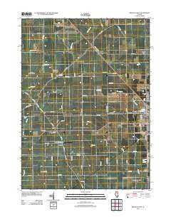 Mendota West 2012 topographic map thumbnail