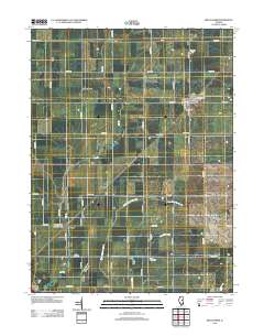 Bellflower 2012 topographic map thumbnail