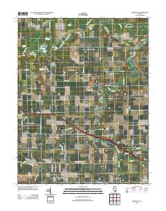 Addieville 2012 topographic map thumbnail