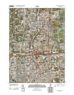 Aurora North 2012 topographic map thumbnail