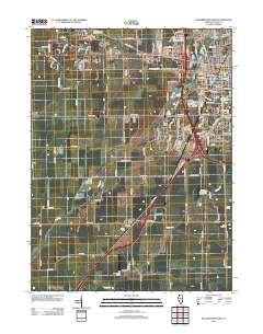 Bloomington West 2012 topographic map thumbnail