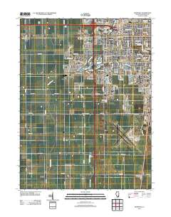 Bondville 2012 topographic map thumbnail
