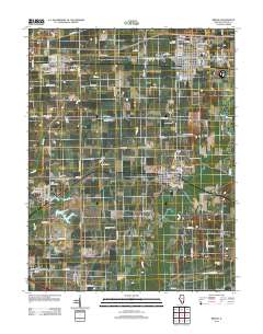 Breese 2012 topographic map thumbnail