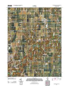 Carlinville East 2012 topographic map thumbnail