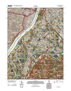 Cahokia 2012 topographic map thumbnail