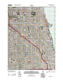 Chicago Loop 2012 topographic map thumbnail