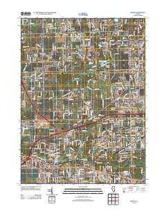Mokena 2012 topographic map thumbnail