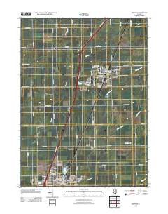 Peotone 2012 topographic map thumbnail