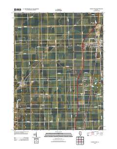 Onarga West 2012 topographic map thumbnail
