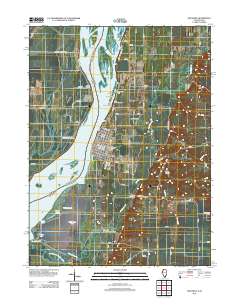 Oquawka 2012 topographic map thumbnail