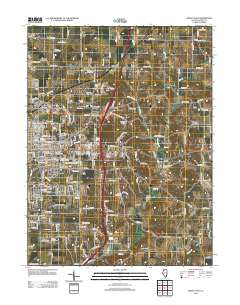 Quincy East 2012 topographic map thumbnail