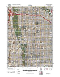 River Forest 2012 topographic map thumbnail