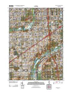 Romeoville 2012 topographic map thumbnail