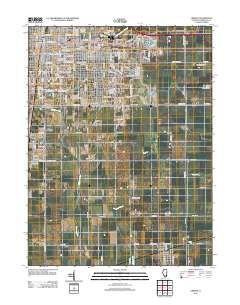 Urbana 2012 topographic map thumbnail