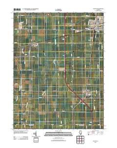 Tolono 2012 topographic map thumbnail
