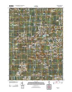 Elburn 2012 topographic map thumbnail
