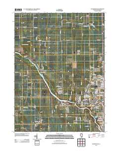 Bourbonnais 2012 topographic map thumbnail