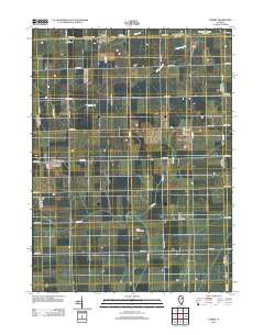 Cabery 2012 topographic map thumbnail