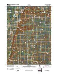 Gladstone 2012 topographic map thumbnail