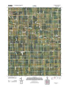 Cooksville 2012 topographic map thumbnail