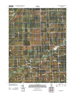 Funks Grove 2012 topographic map thumbnail
