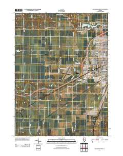 Galesburg West 2012 topographic map thumbnail