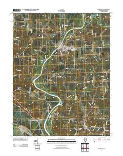 Evansville 2012 topographic map thumbnail