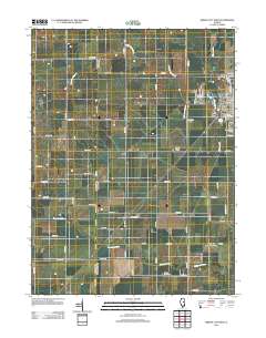 Gibson City West 2012 topographic map thumbnail