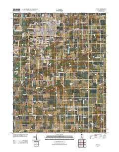 Olney 2012 topographic map thumbnail