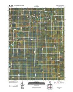 Onarga East 2012 topographic map thumbnail