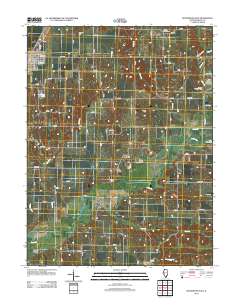 Roodhouse East 2012 topographic map thumbnail
