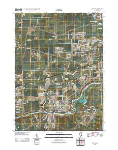 Yorkville 2012 topographic map thumbnail