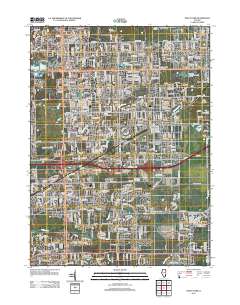 Tinley Park 2012 topographic map thumbnail