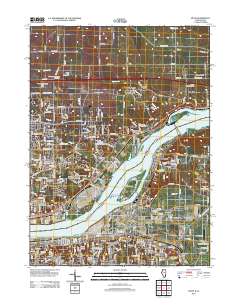 Silvis 2012 topographic map thumbnail