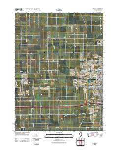 DeKalb 2012 topographic map thumbnail
