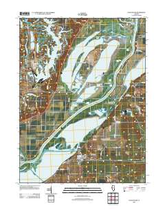 Duck Island 2012 topographic map thumbnail