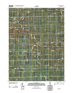 La Rose 2012 topographic map thumbnail