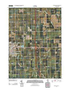 Mendota East 2012 topographic map thumbnail