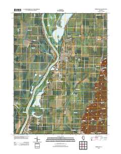 Meredosia 2012 topographic map thumbnail