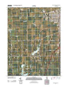 Mattoon West 2012 topographic map thumbnail