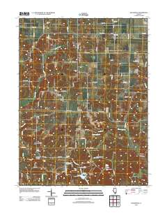 Kellerville 2012 topographic map thumbnail