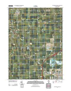 Northwest Pontiac 2012 topographic map thumbnail