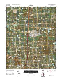 Johnston City 2012 topographic map thumbnail