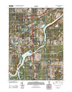Channahon 2012 topographic map thumbnail