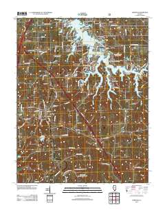 Goreville 2012 topographic map thumbnail