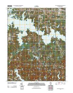 Crab Orchard Lake 2012 topographic map thumbnail