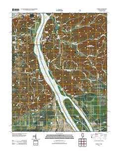 Thebes 2012 topographic map thumbnail