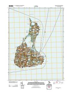 Block Island 2012 topographic map thumbnail