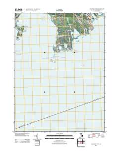 Sakonnet Point 2012 topographic map thumbnail