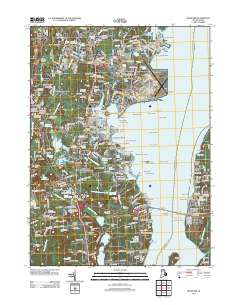 Wickford 2012 topographic map thumbnail